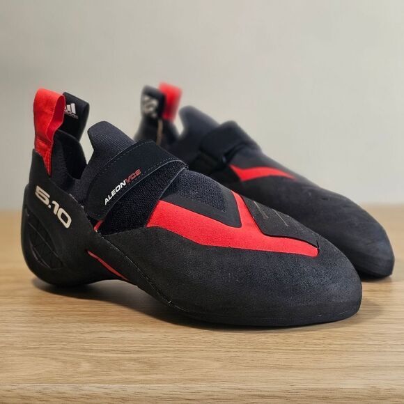 Adidas Five Ten Aleon Climbing Shoes Men's 9.5 Black Red Stealth C4 BC0861 510 - Picture 4 of 16